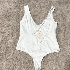 Francesca's Collections White Bodysuit